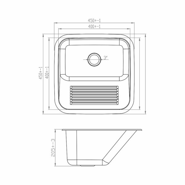 Tanque Monobloco Para Embutir 25 Litros Acetinado - Image 3