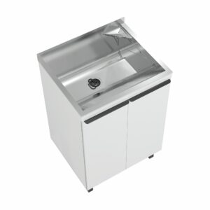 Kit Lavanderia 500 Cor Branco (Tanque + Balcão)